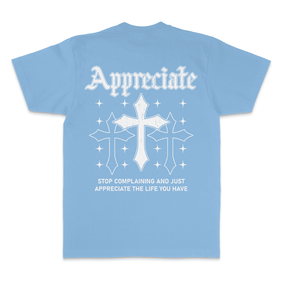Appreciate Crosses - University Blue T-Shirt