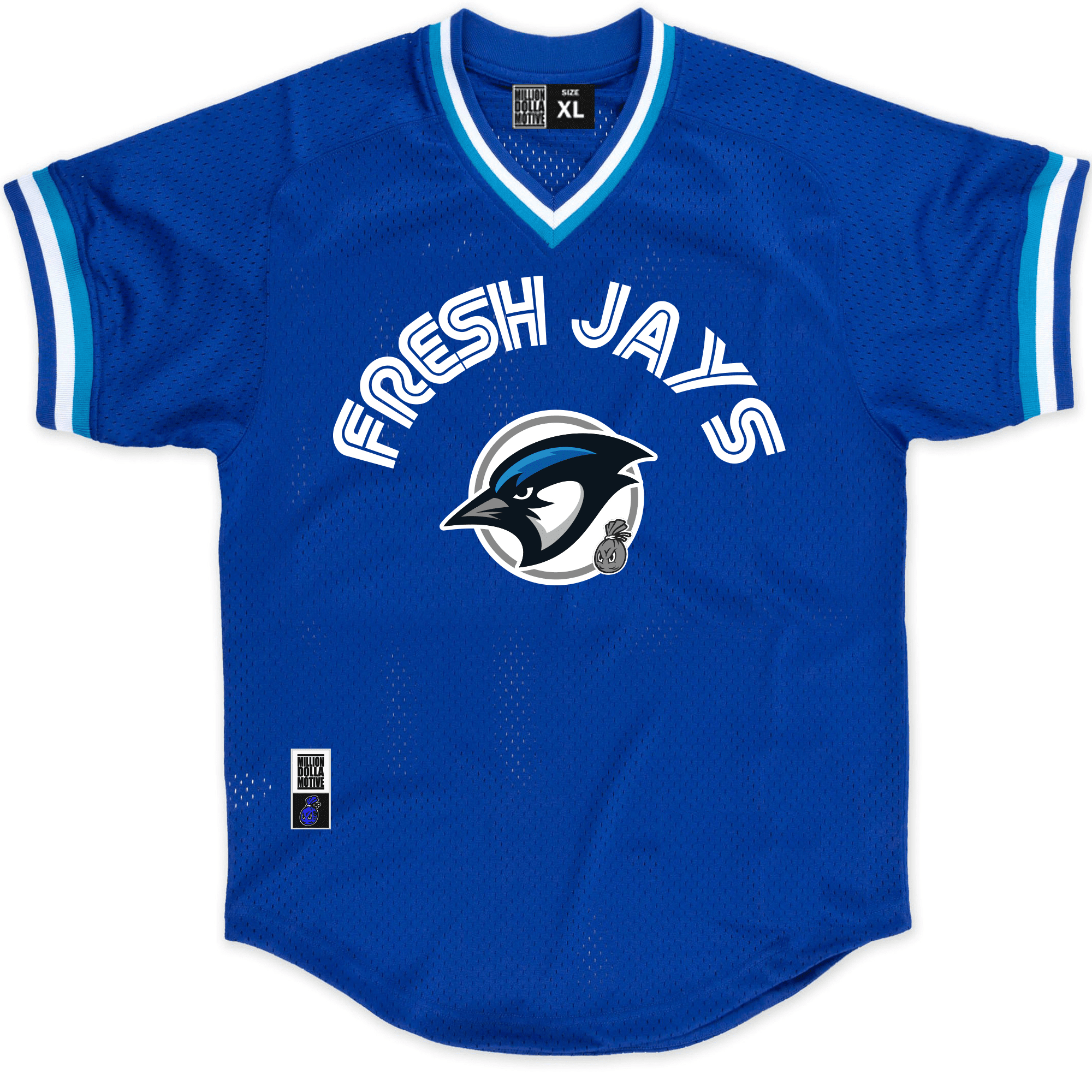 Million Dolla Motive Fresh Jays Royal Blue Shooters Jersey L