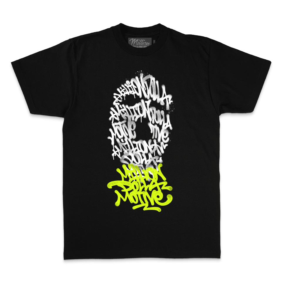 Graffiti Mask - Black T-Shirt
