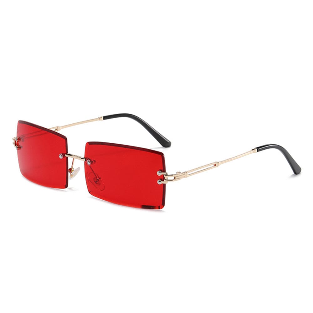 The Message - Gold & Red Sunglasses