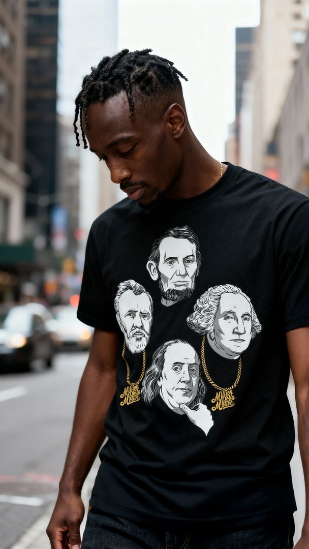 Faces of Money - Black T-Shirt