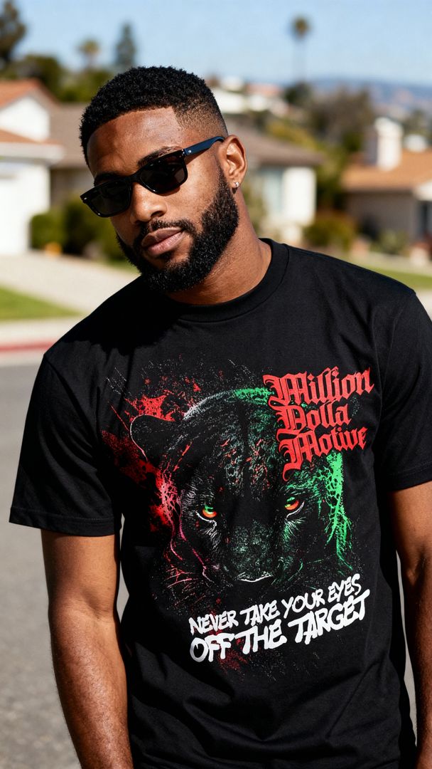 Never Take Your Eyes Off The Target - Black T-Shirt