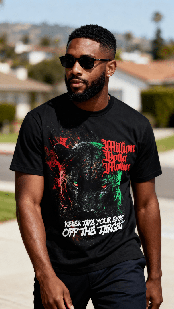 
                  
                    Never Take Your Eyes Off The Target - Black T-Shirt
                  
                