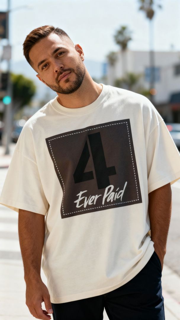 4 Ever Paid - Cave Stone on Natural Sail T-Shirt