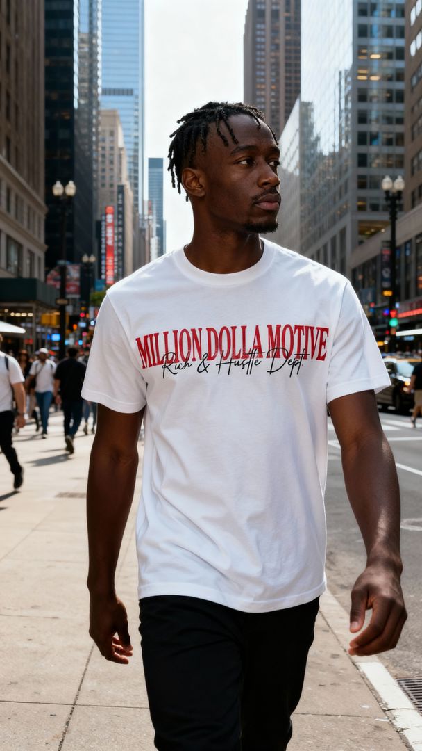 Hustle Invest Live - White T-Shirt