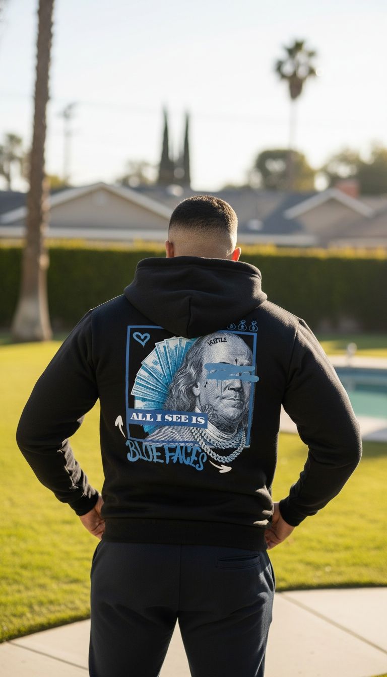 
                  
                    All I See is Blue Faces - Black Hoodie Sweatshirt
                  
                