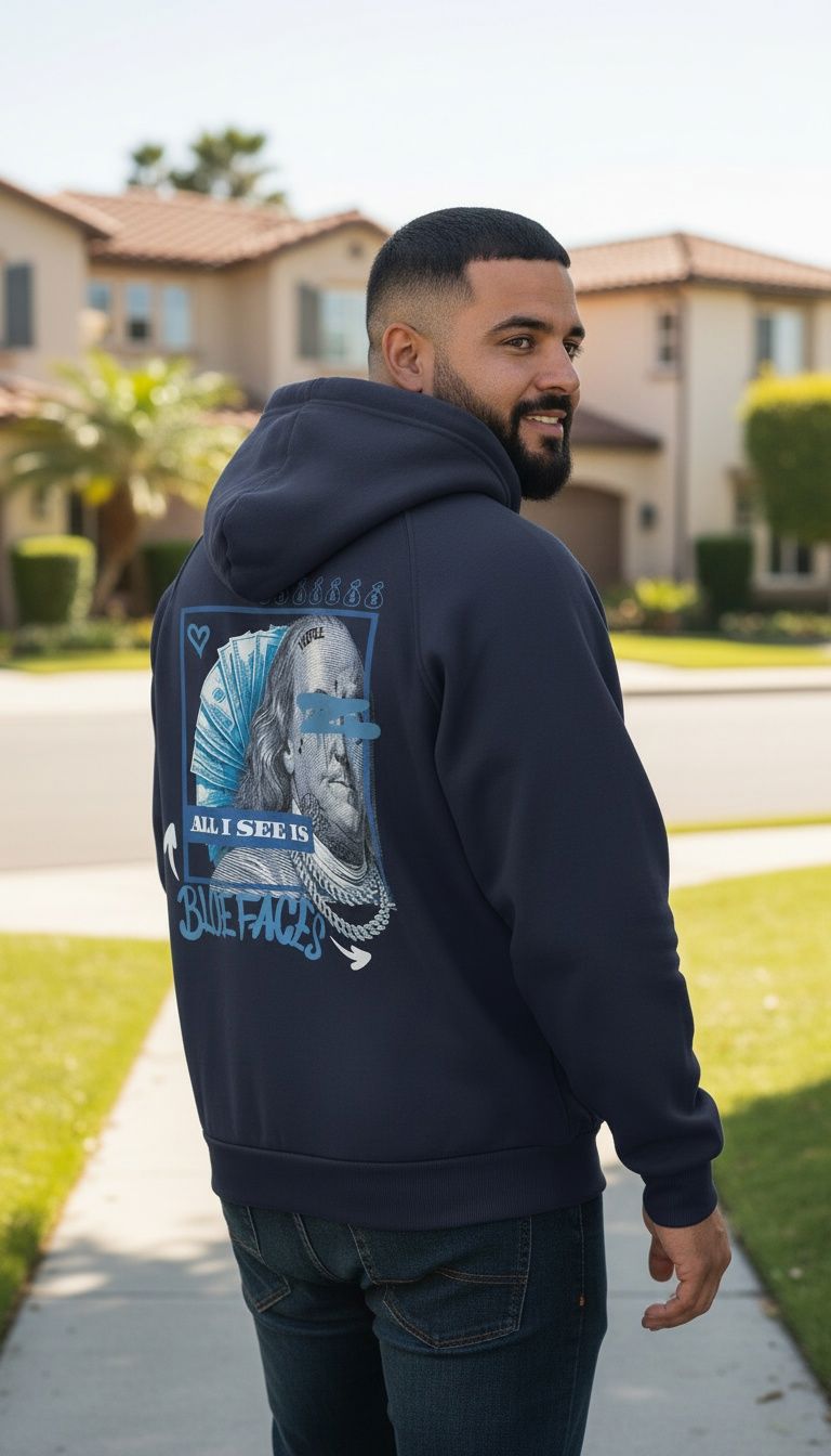 
                  
                    All I See is Blue Faces - Navy Hoodie Sweatshirt
                  
                