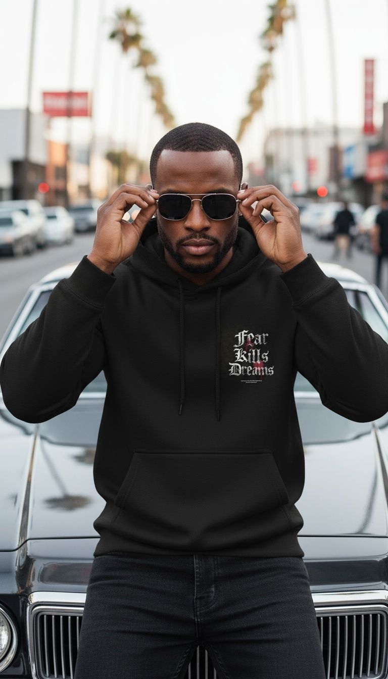 
                  
                    Fear Kills Dreams - Black Hoodie Sweatshirt
                  
                
