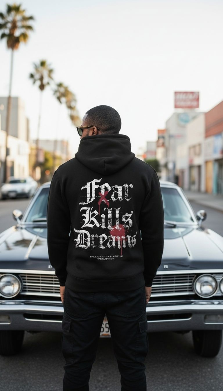 
                  
                    Fear Kills Dreams - Black Hoodie Sweatshirt
                  
                