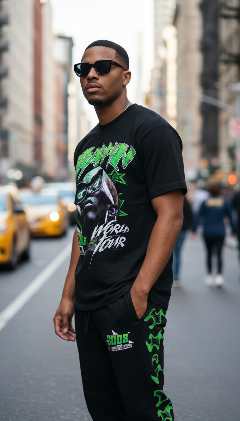 Trappin World Tour - Black T-Shirt