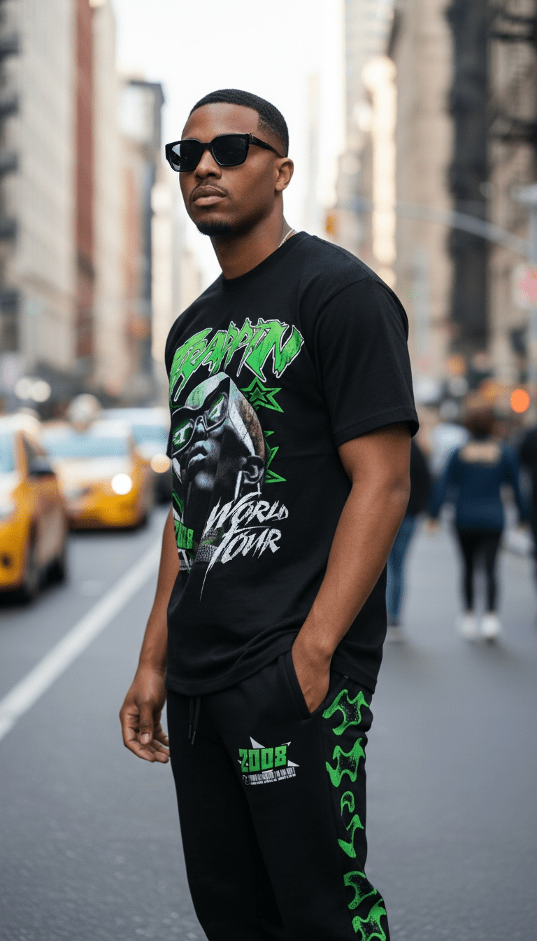 
                  
                    Trappin World Tour - Black T-Shirt
                  
                