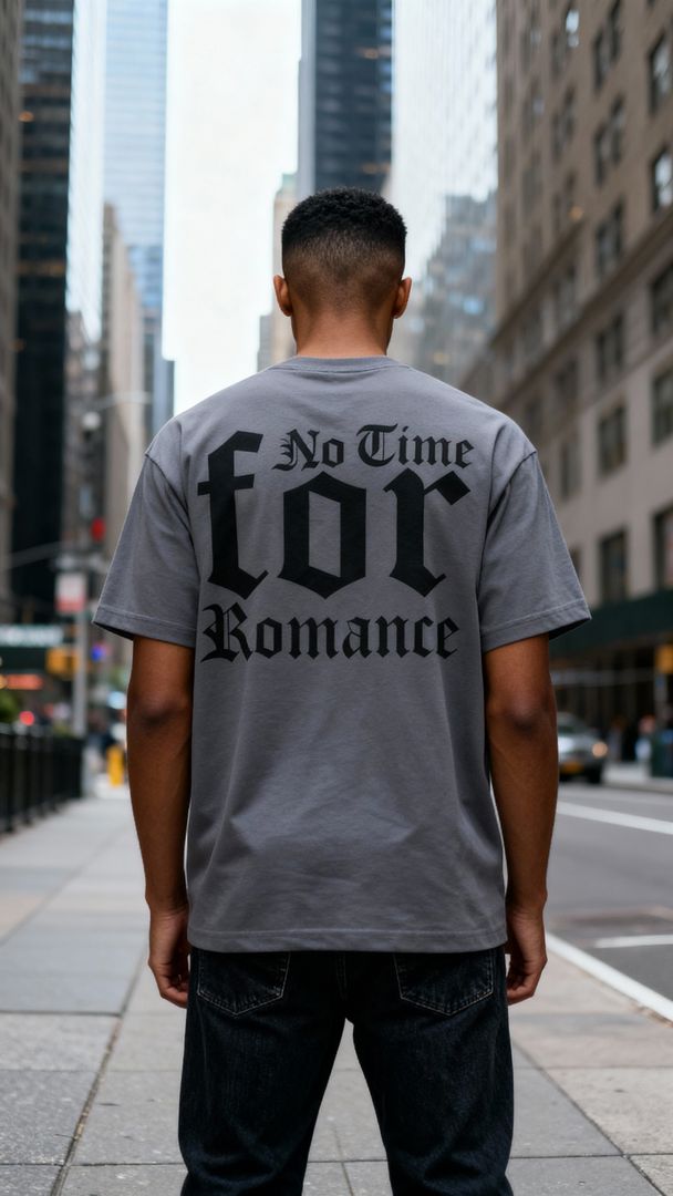 No Time For Romance - Dark Grey T-Shirt