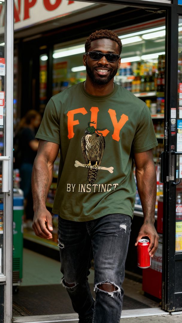 Fly By Instinct - Olive T-Shirt