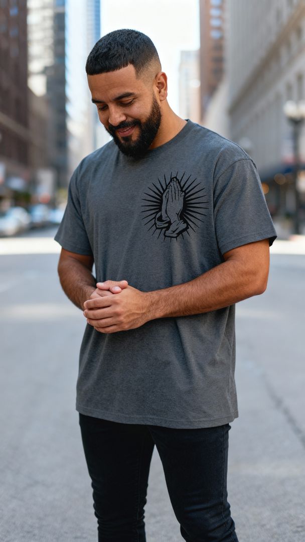 Jesus Saves Me - Black Vintage Dye T-Shirt