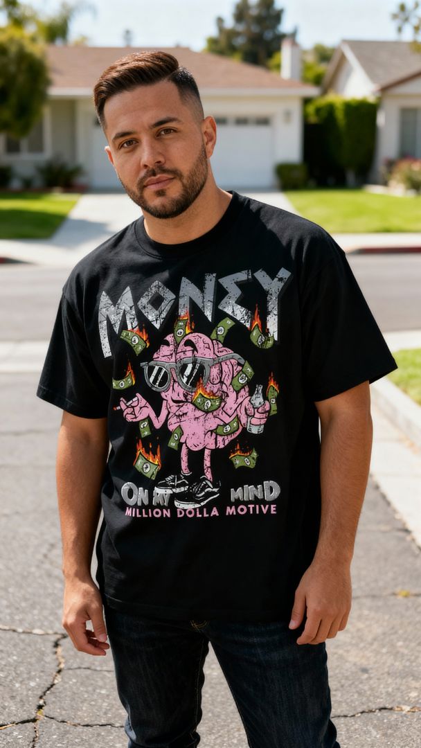 Money on My Mind - Black T-Shirt