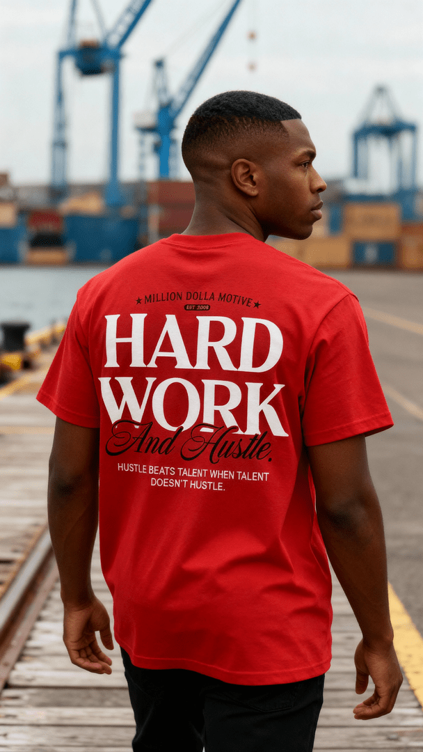
                  
                    Hard Work and Hustle - Red T-Shirt
                  
                
