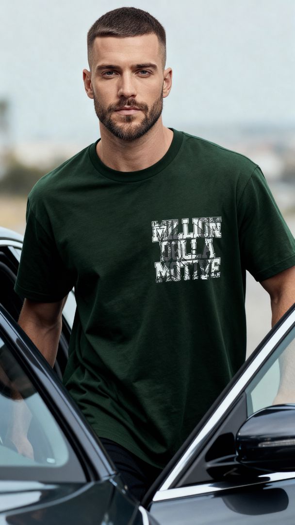 Hustle 100 - Dark Green T-Shirt
