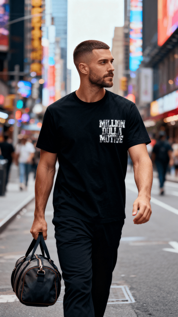 
                  
                    Hustle 100 - Black T-Shirt
                  
                