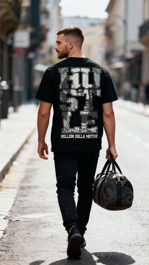 Hustle 100 - Black T-Shirt