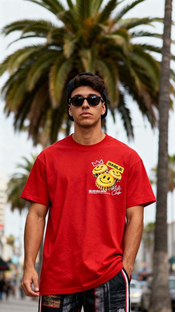Smile Milli Club - Red T-Shirt