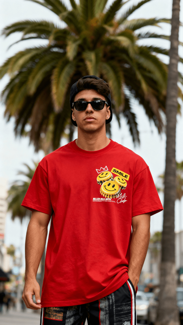 
                  
                    Smile Milli Club - Red T-Shirt
                  
                