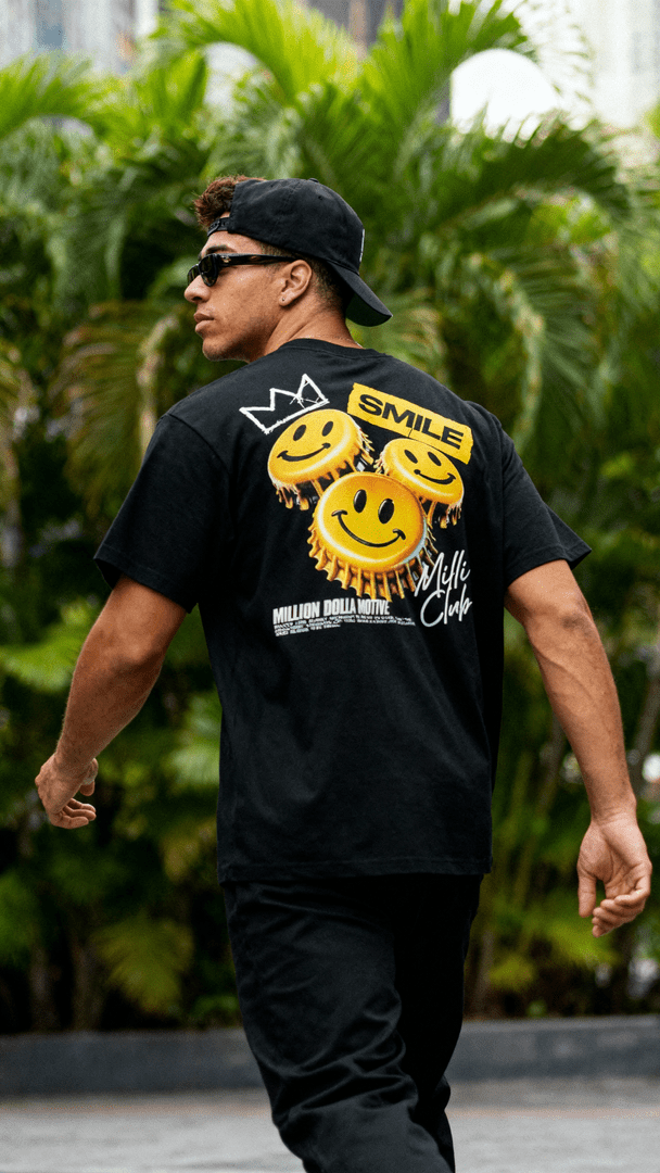 
                  
                    Smile Milli Club - Black T-Shirt
                  
                