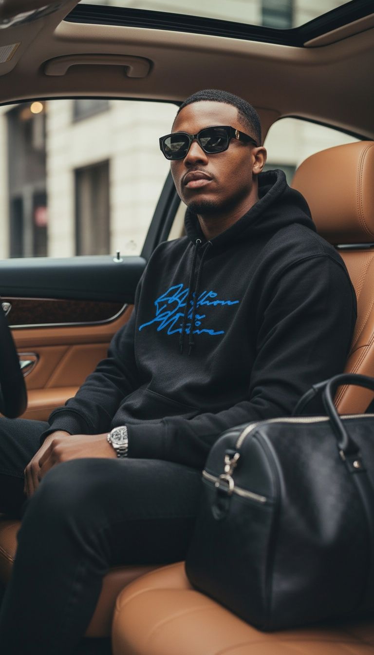 
                  
                    Money Bag - Black Hoodie Sweatshirt
                  
                
