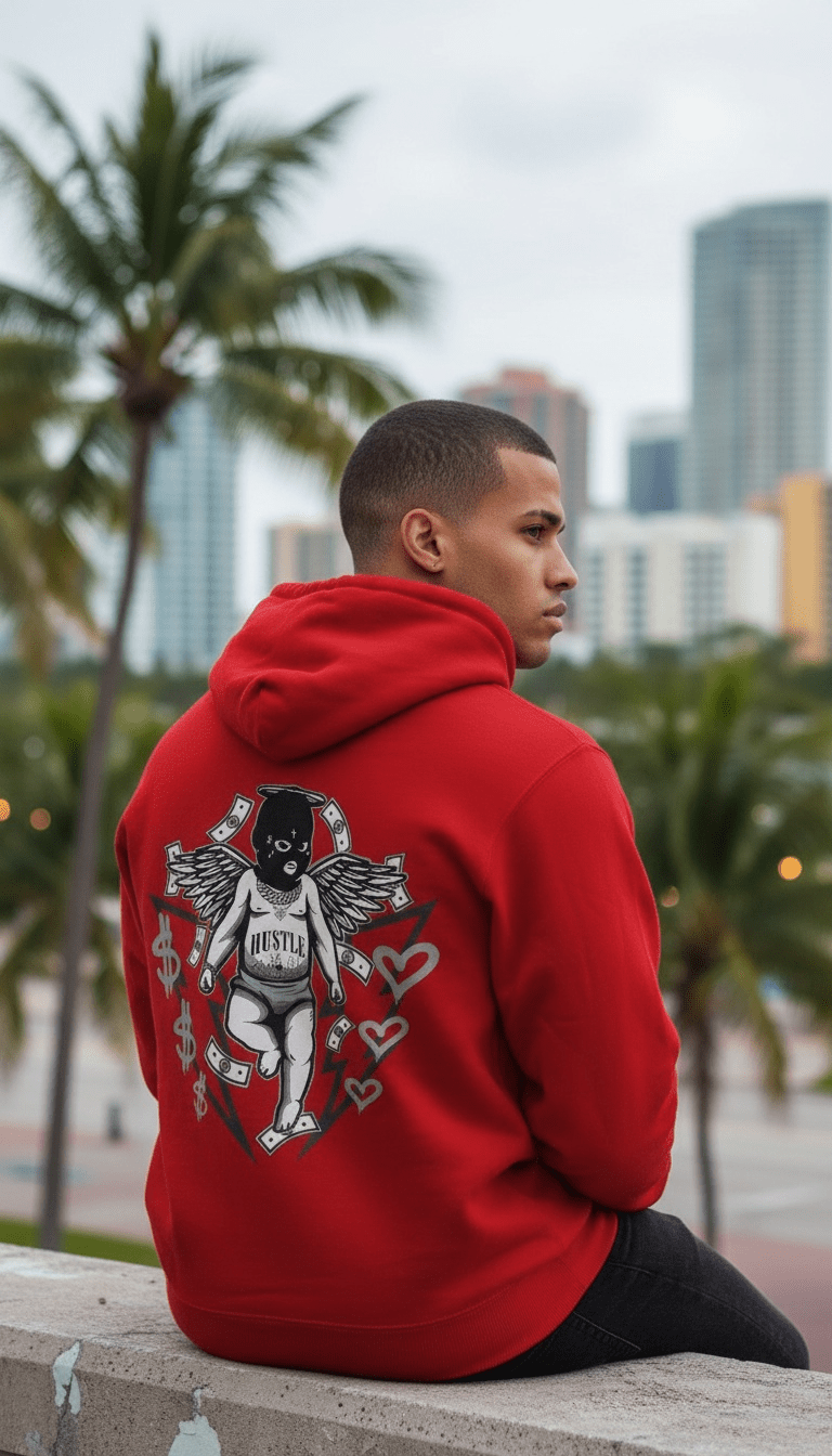 
                  
                    Relentless Hustle - Red Hoodie Sweatshirt
                  
                