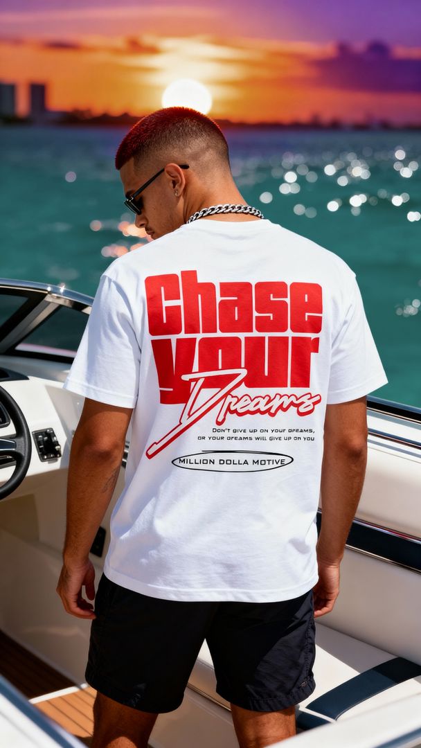 Chase Your Dreams - White T-Shirt