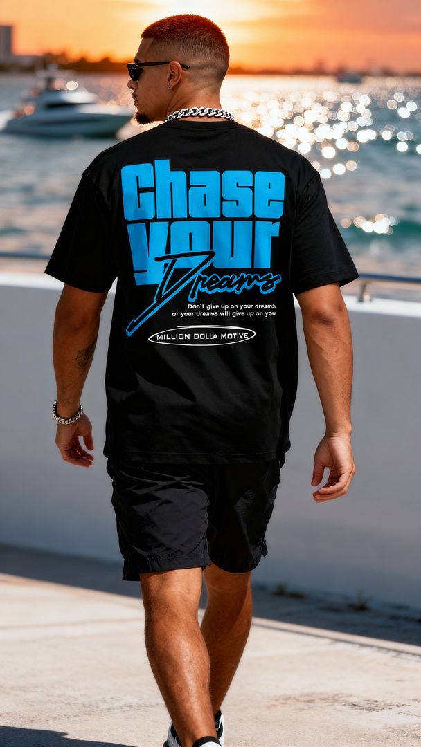 Chase Your Dreams - Black T-Shirt