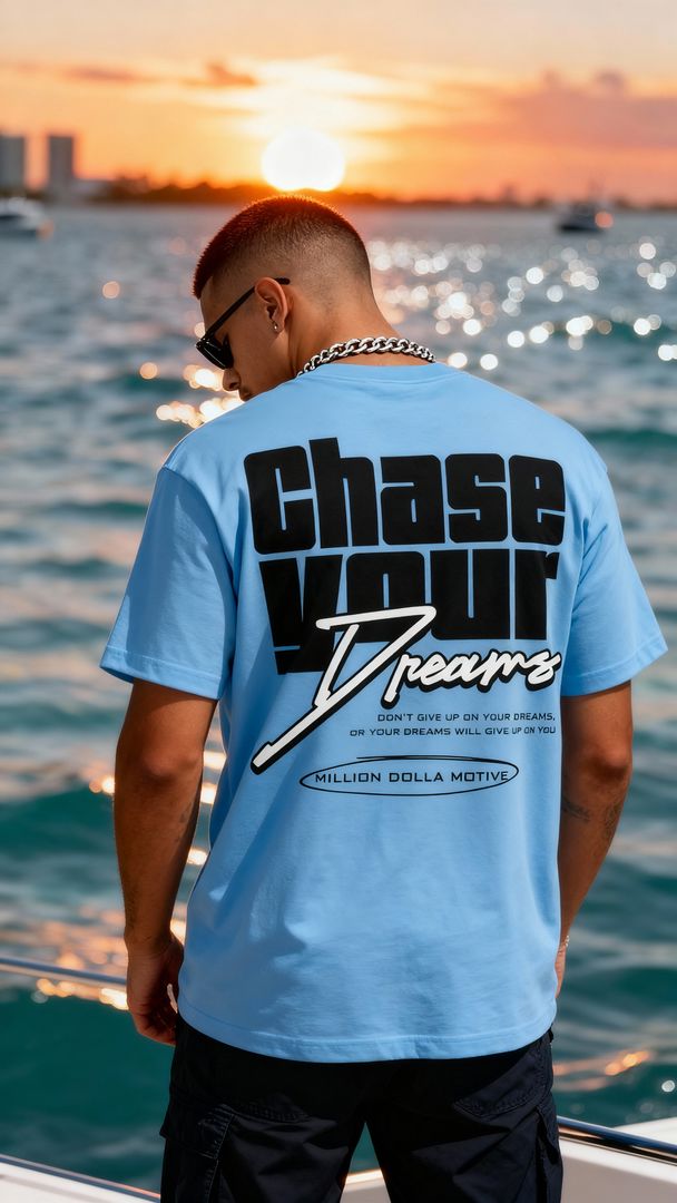 Chase Your Dreams - University Blue T-Shirt