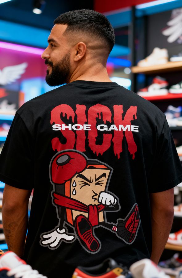 Shoe Game Sick - Black T-Shirt