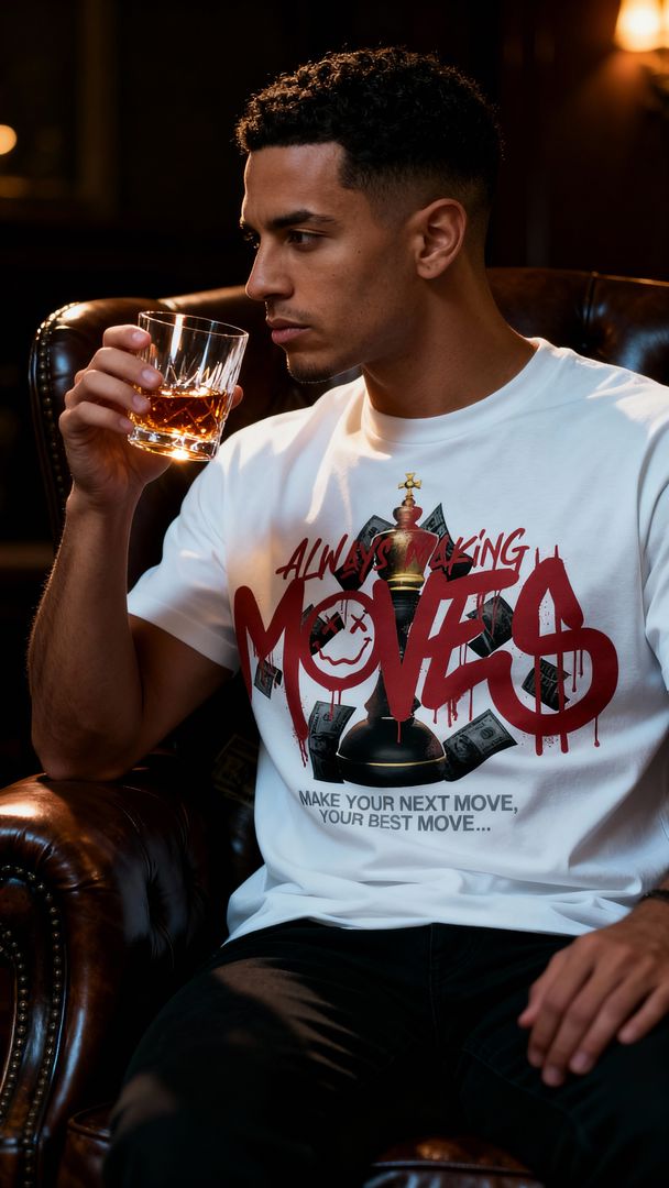 Always Making Moves - White T-Shirt
