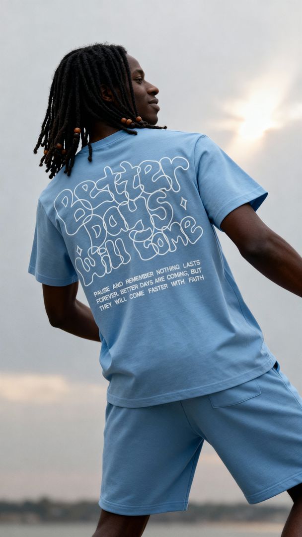 Better Days Will Come - University Blue T-Shirt