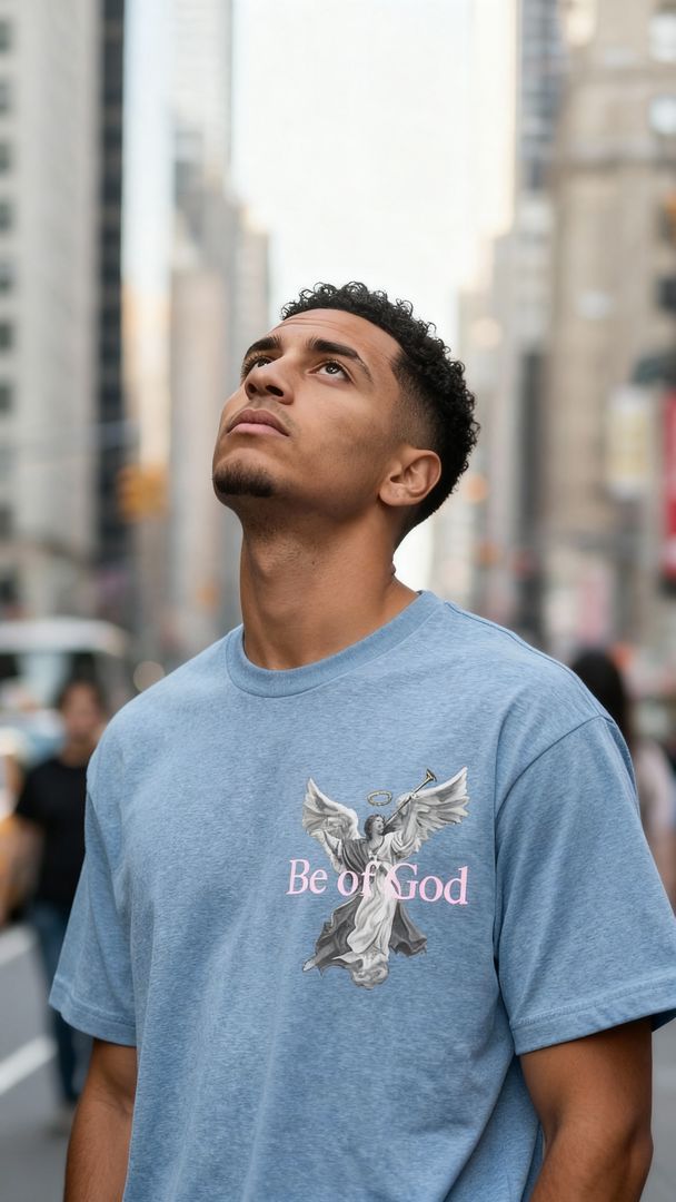 Be of God - Navy Vintage Dye T-Shirt