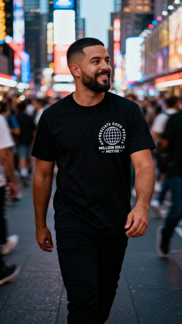 Appreciate Good People - Black T-Shirt
