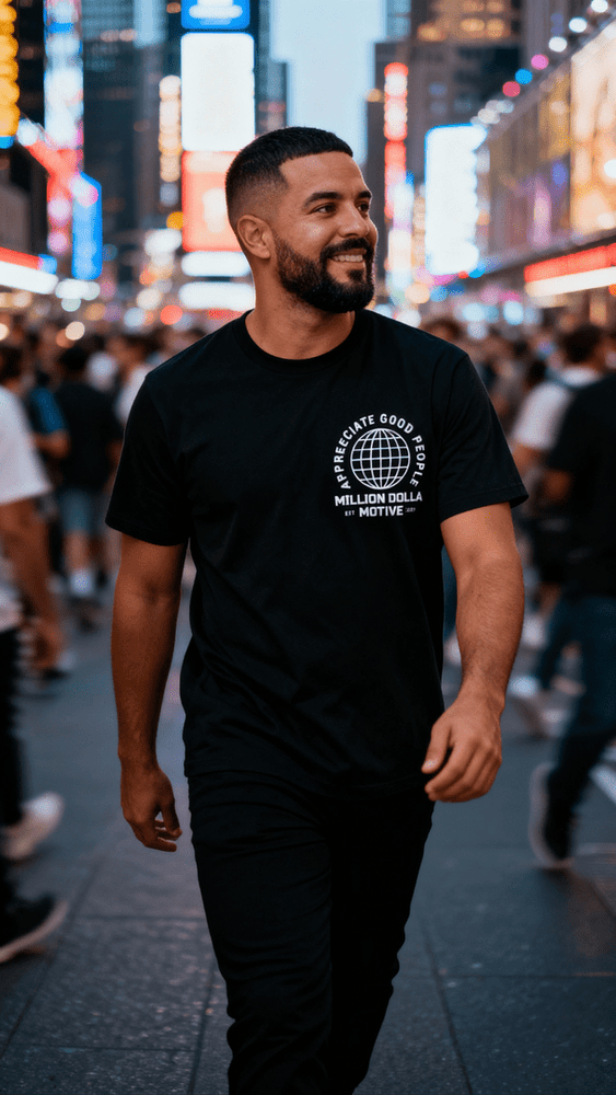 
                  
                    Appreciate Good People - Black T-Shirt
                  
                