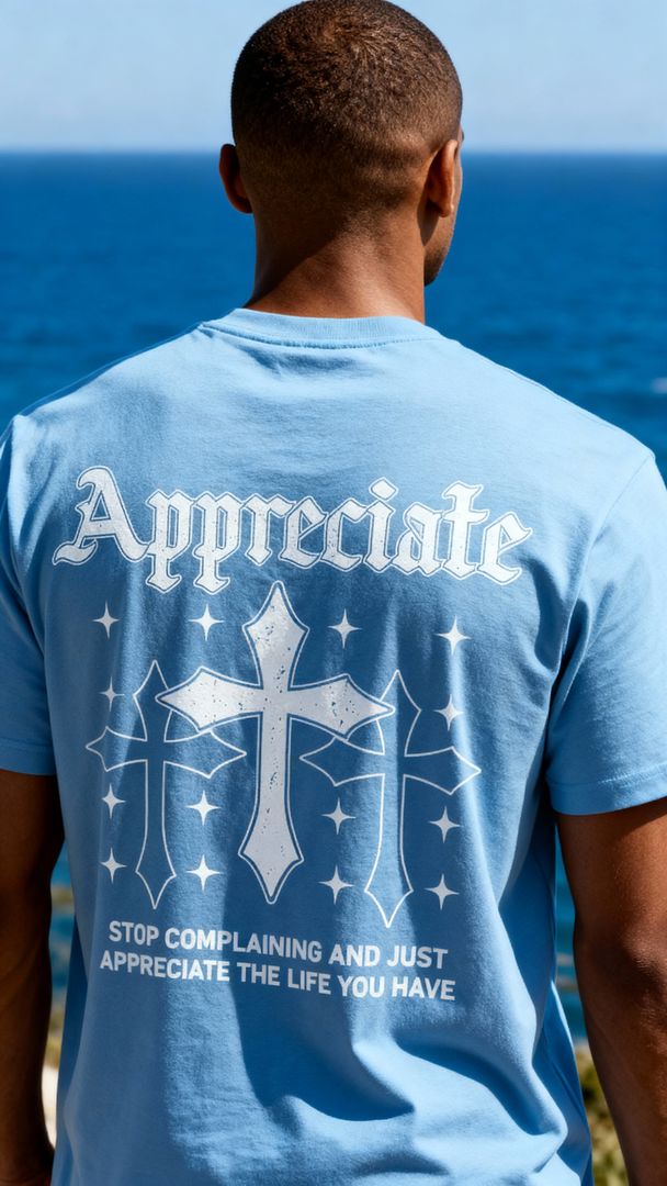 Appreciate Crosses - University Blue T-Shirt