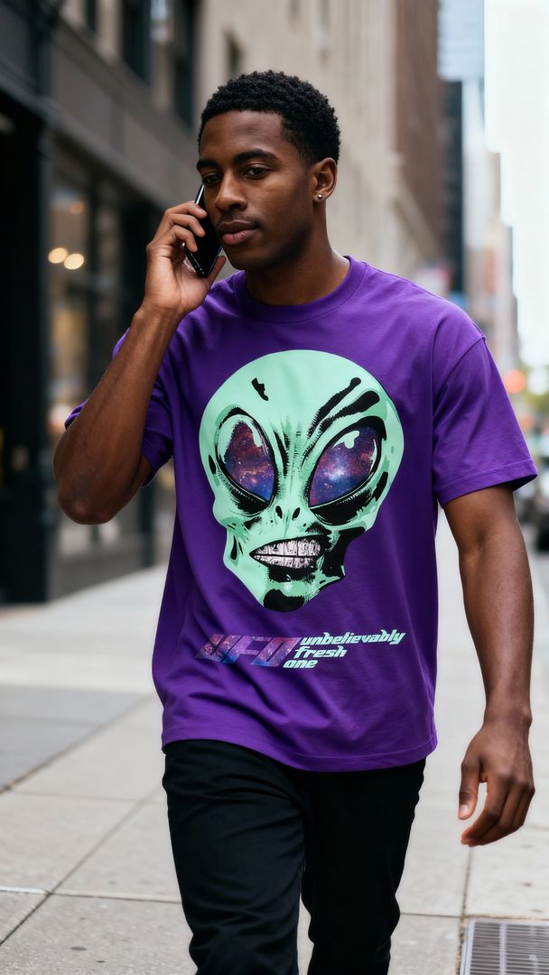 Unbelievably Fresh One (Glow in the Dark) - Purple T-Shirt