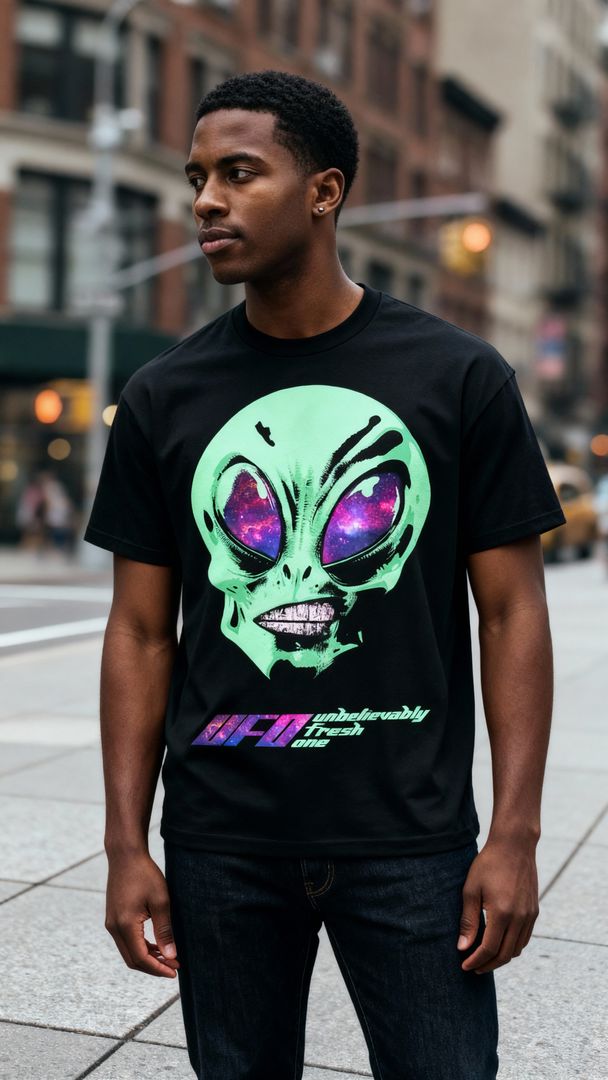Unbelievably Fresh One (Glow in the Dark) - Black T-Shirt