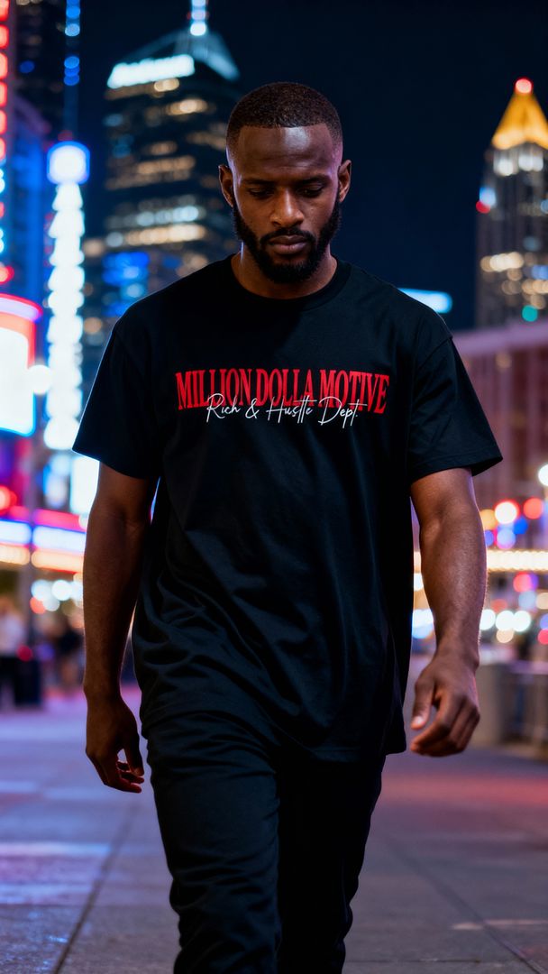 Hustle Invest Live - Black T-Shirt