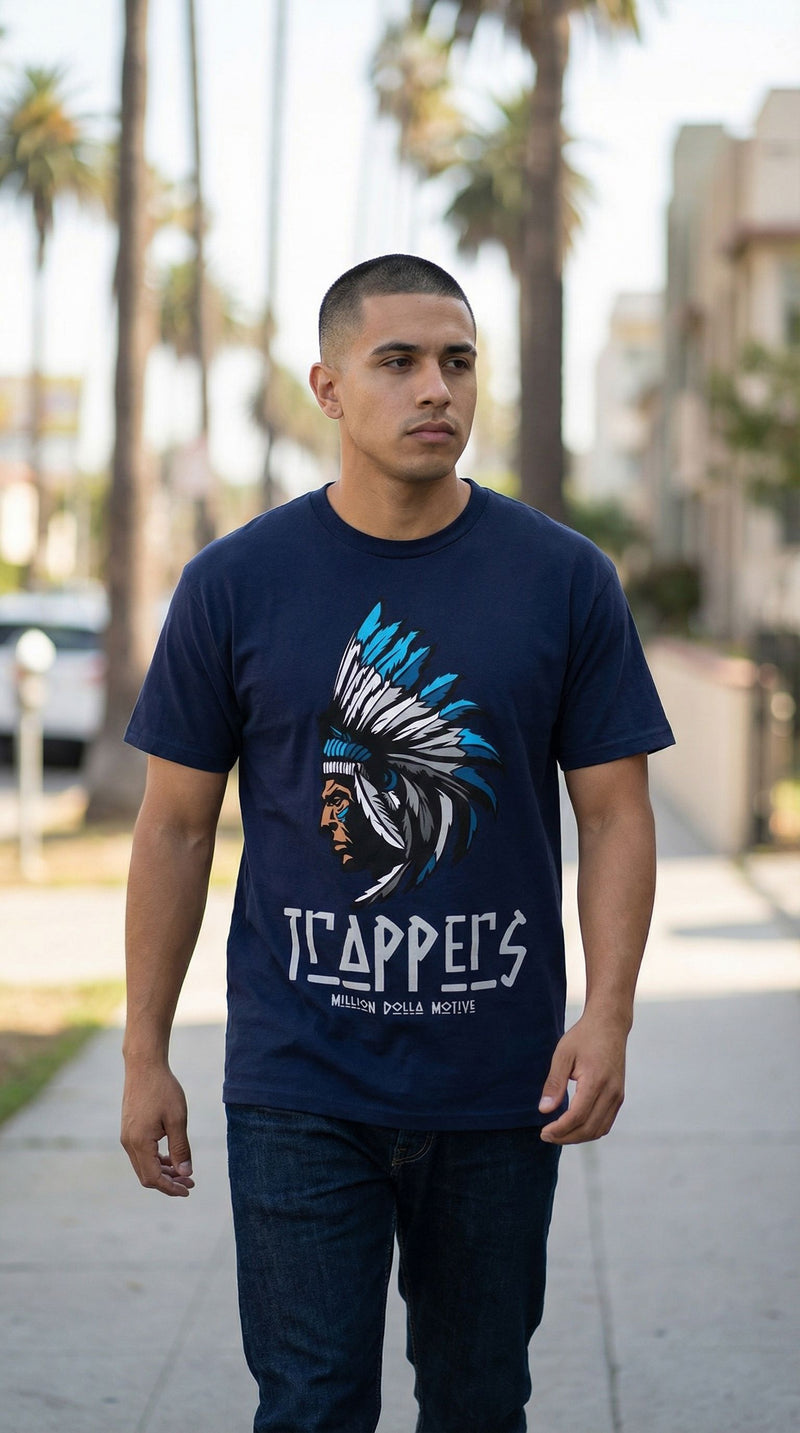 Trappers - Navy Blue T-Shirt