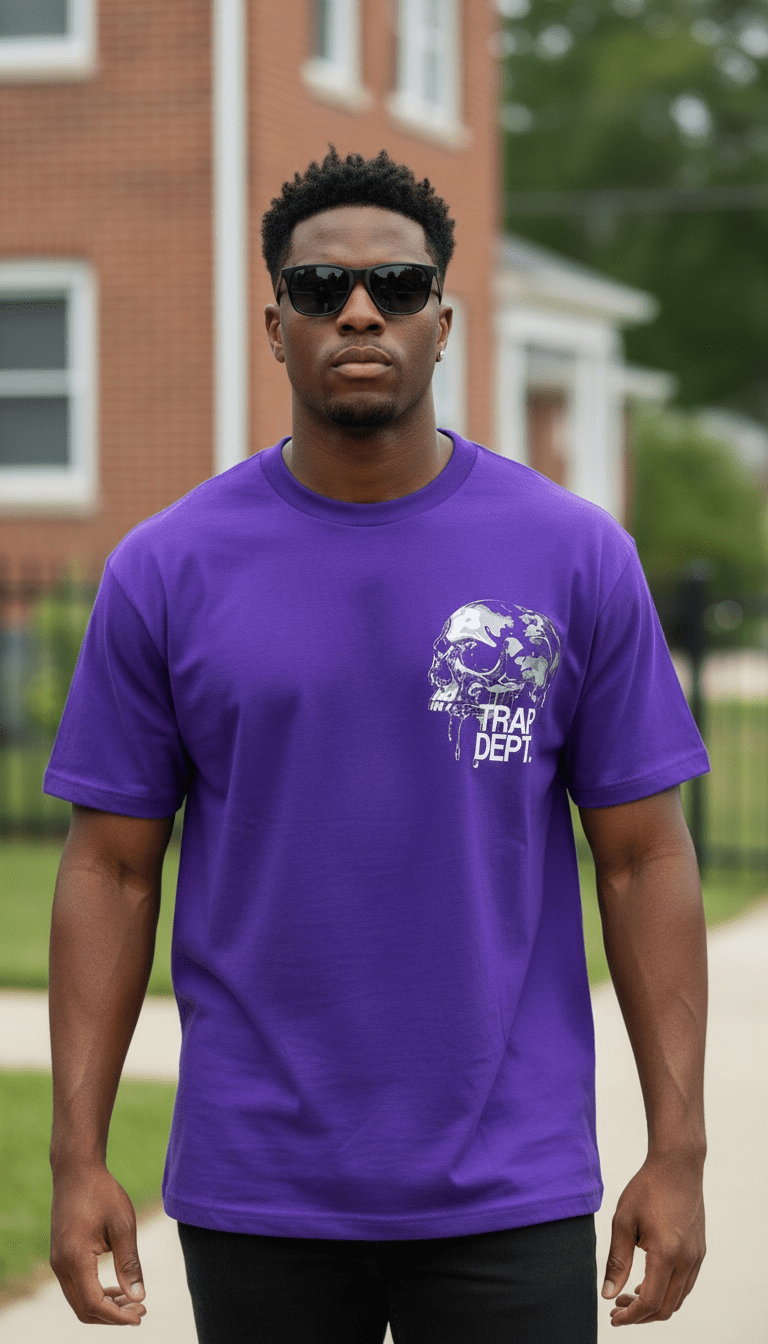 
                  
                    Trap Dept - Purple T-Shirt
                  
                