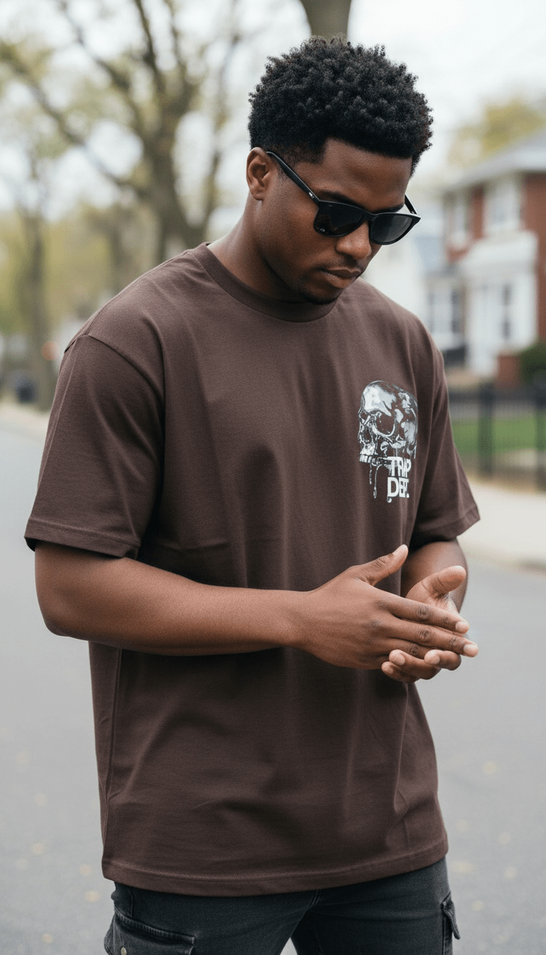 
                  
                    Trap Dept - Brown T-Shirt
                  
                