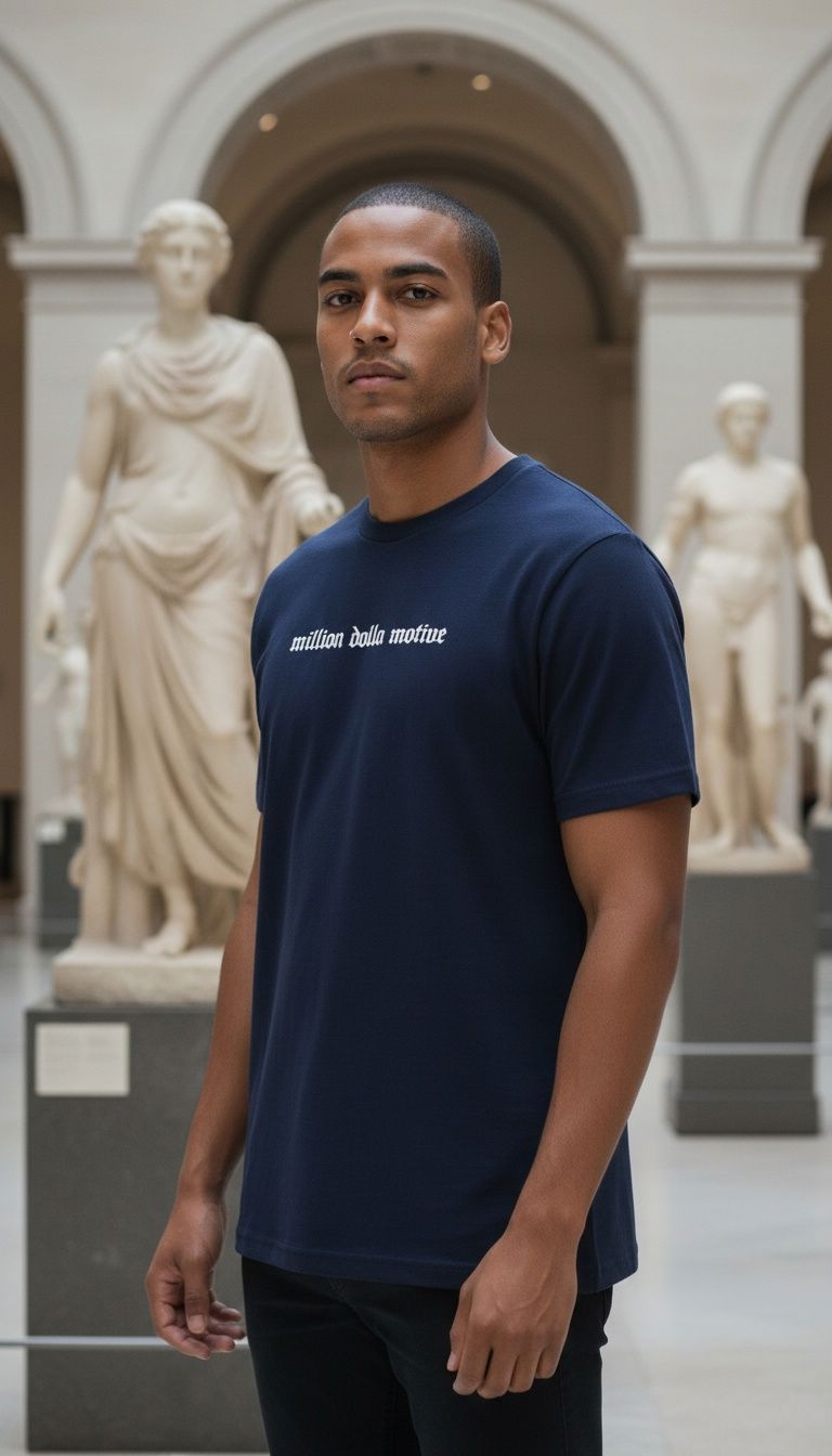 
                  
                    Hustle Builds Strong People - Navy T-Shirt
                  
                