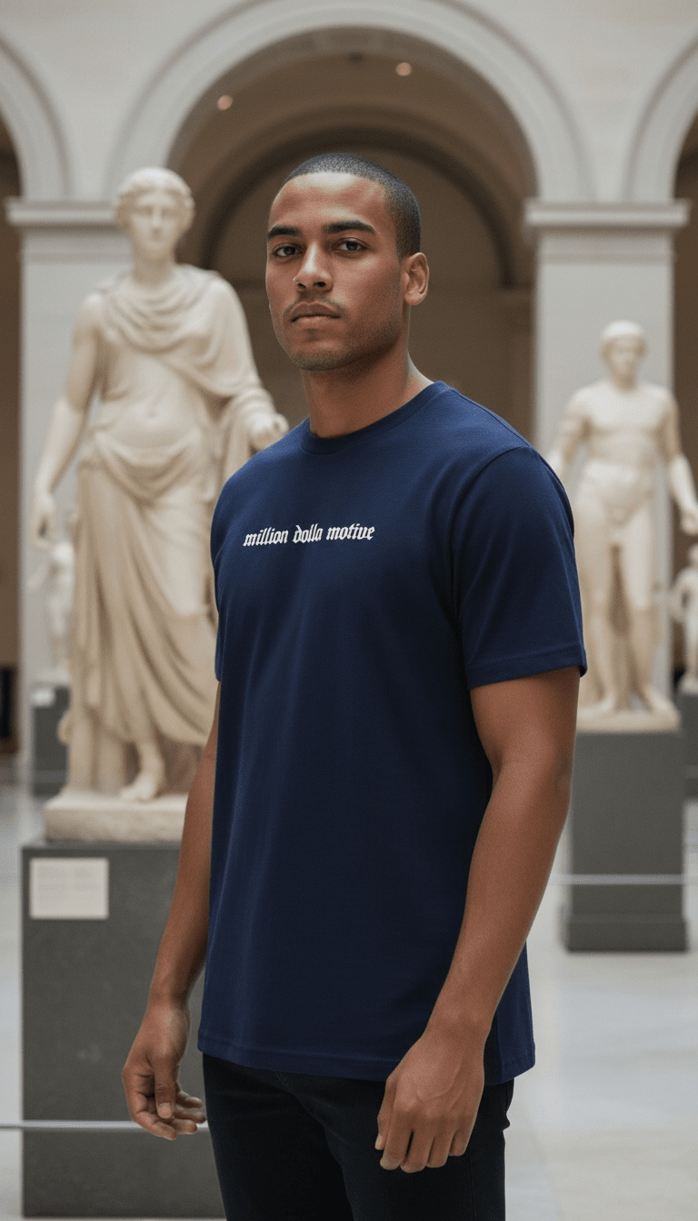 
                  
                    Hustle Builds Strong People - Navy T-Shirt
                  
                