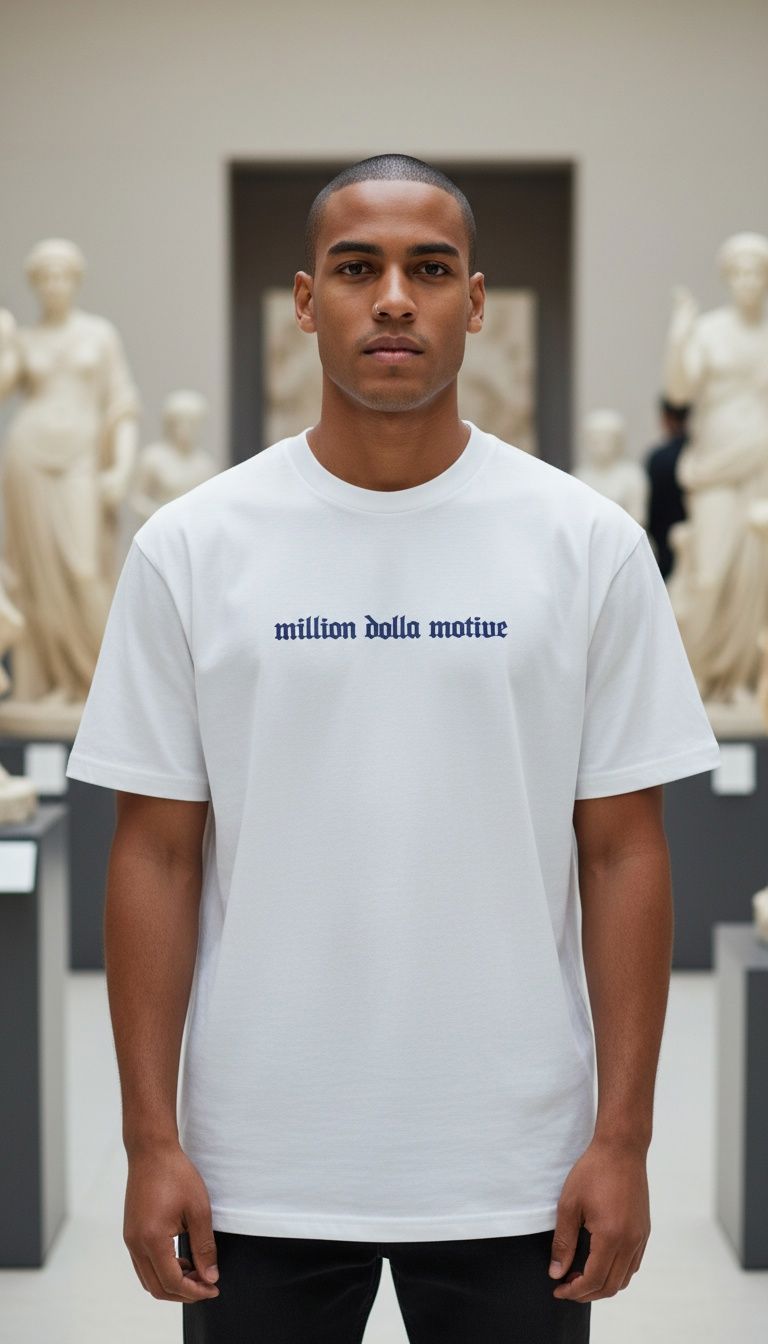 Hustle Builds Strong People - White T-Shirt