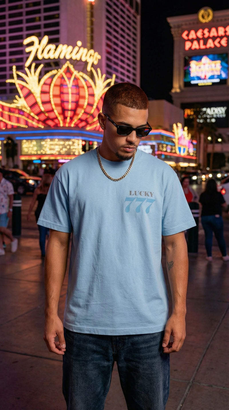 Lucky 777 - University Blue T-Shirt