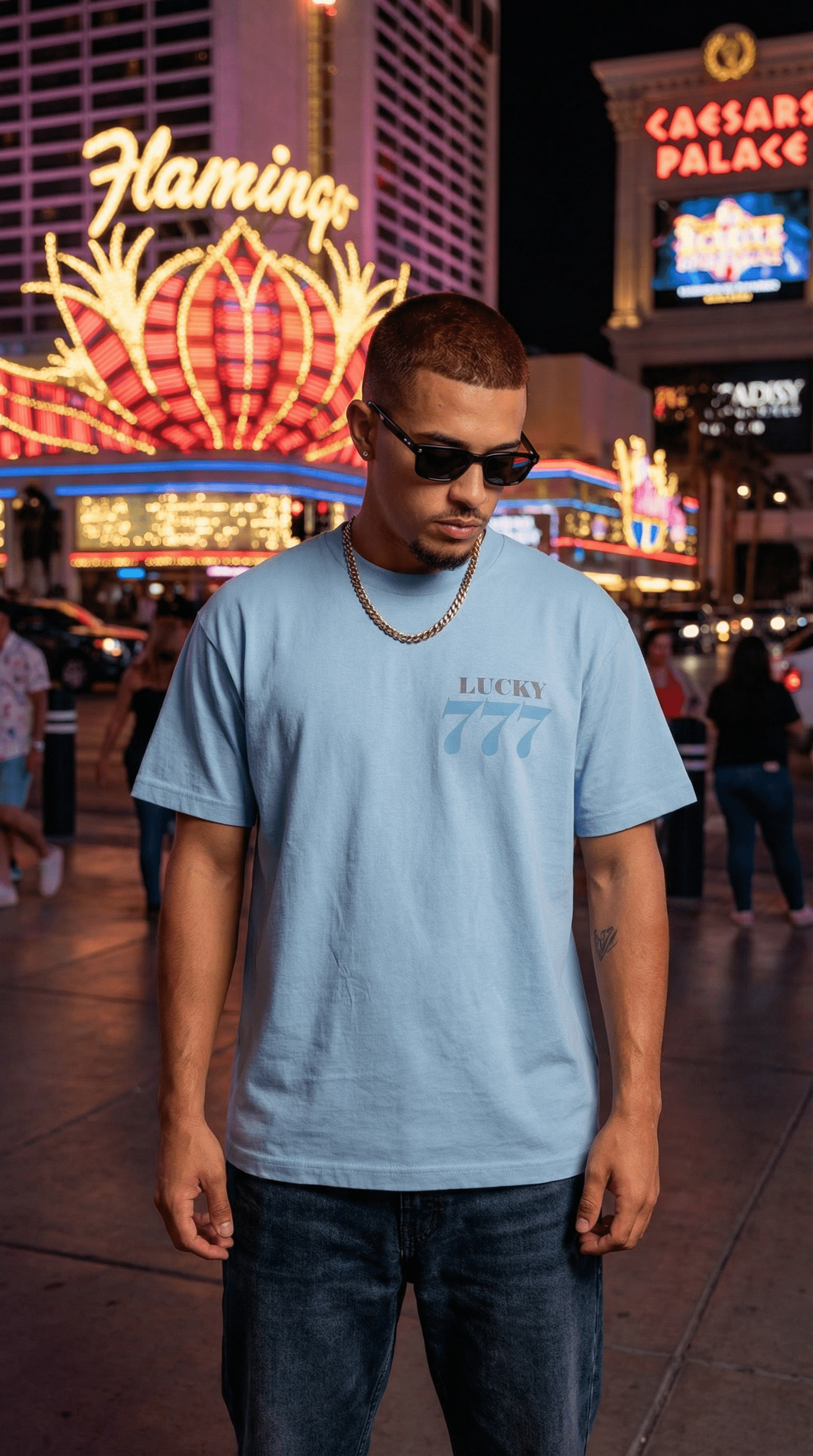 
                  
                    Lucky 777 - University Blue T-Shirt
                  
                