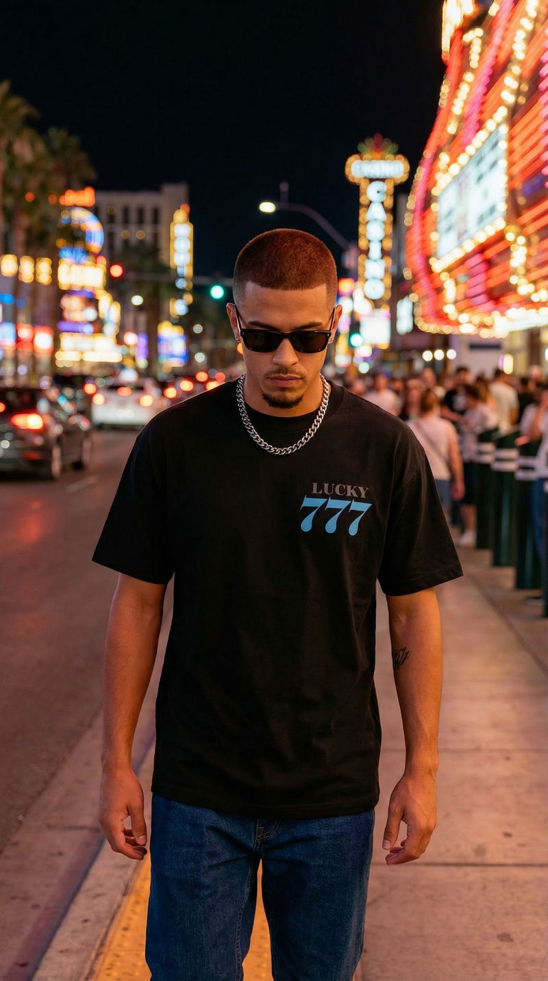 Lucky 777 - Black T-Shirt